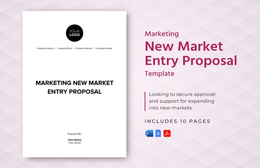 Marketing New Market Entry Proposal Template