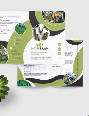 Home Care Bi-Fold Brochure Template