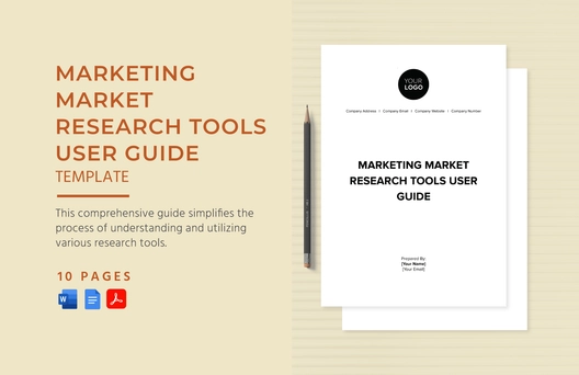 Marketing Market Research Tools User Guide Template