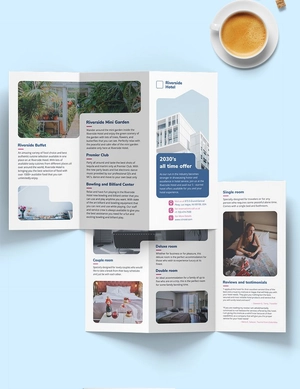 Hotel Tri-Fold Brochure Template