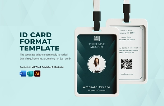 ID Card Format Template