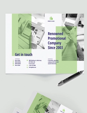 Promotional Bi-Fold Brochure Template