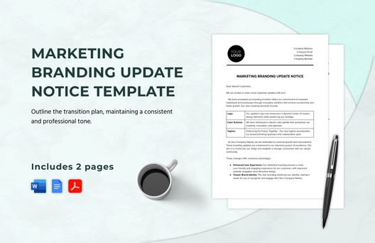 Marketing Branding Update Notice Template