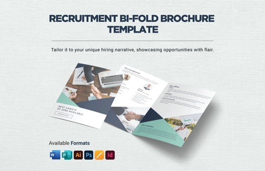 Recruitment Bi-Fold Brochure Template