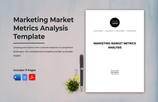 Marketing Market Metrics Analysis Template