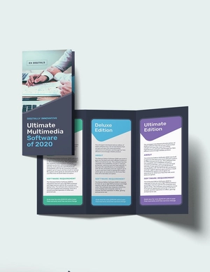 Software Company Tri-Fold Brochure Template