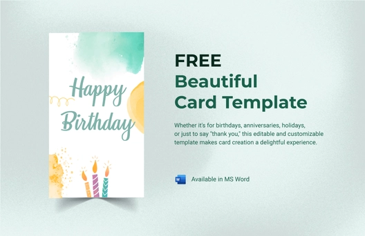 Beautiful Card Template