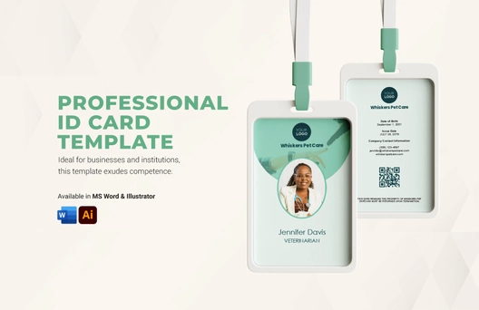Professional ID Card Template