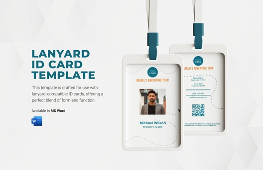 Lanyard ID Card Template