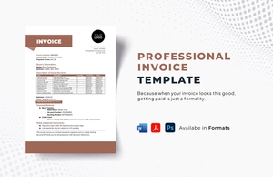 Professional Invoice Template Professional Invoice Template