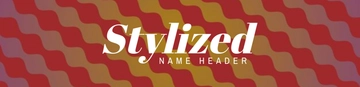 Free Stylized Name Header Template to Edit Online
