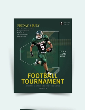 Football Game Flyer Template