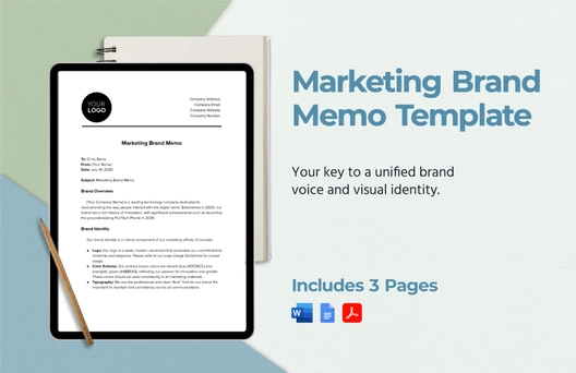 Marketing Brand Memo Template