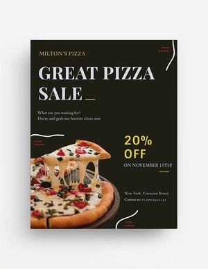 Pizza Sale Flyer Template