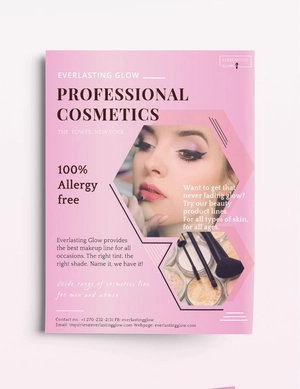 Professional Cosmetics Flyer Template