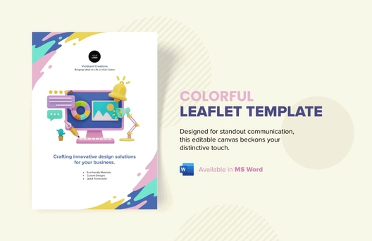 Colorful Leaflet Template