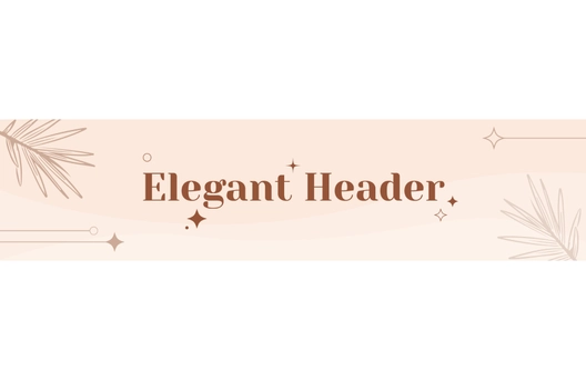 Free Elegant H1 Header Template to Edit Online