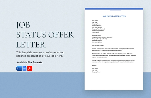 Job Status Offer Letter