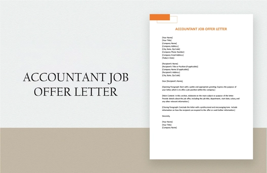 Accountant Job Offer Letter