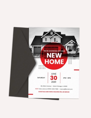 Real Estate Open House Invitation Template