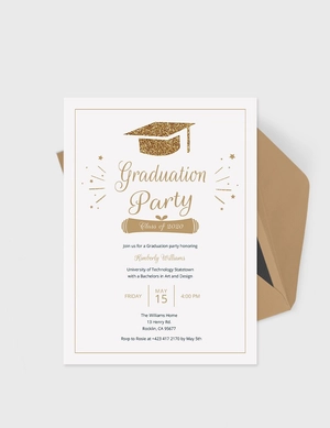College Graduation Invitation Template