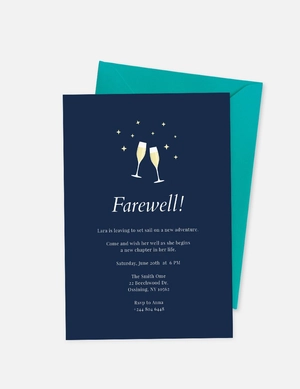 Farewell Dinner Invitation Template
