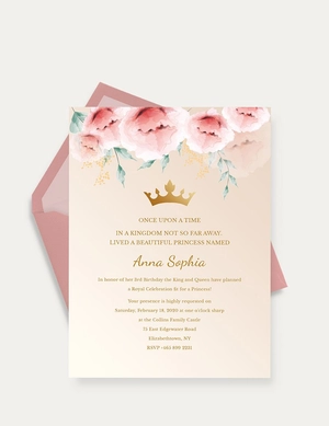 Princess Invitation Template