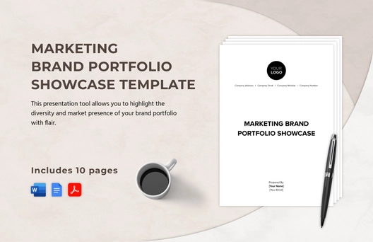 Marketing Brand Portfolio Showcase Template