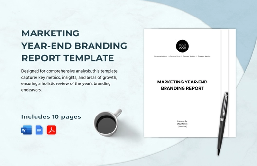 Marketing Year-end Branding Report Template
