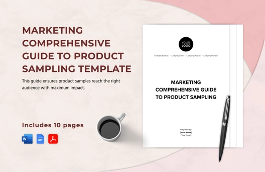 Marketing Comprehensive Guide to Product Sampling Template