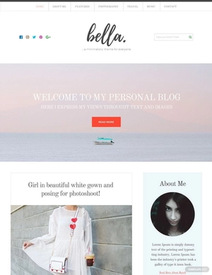 Personal Blog PSD Website Template