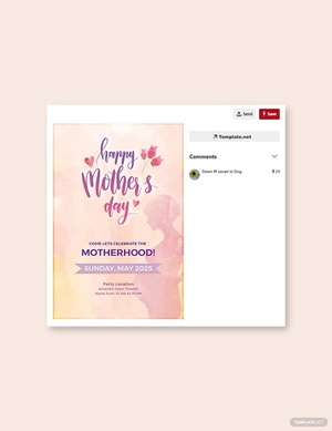 Mother's Day Pinterest Pin Template