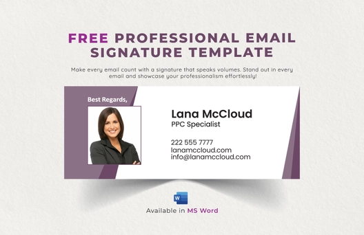 Professional Email Signature Template