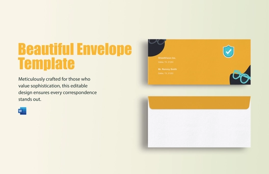 Beautiful Envelope Template