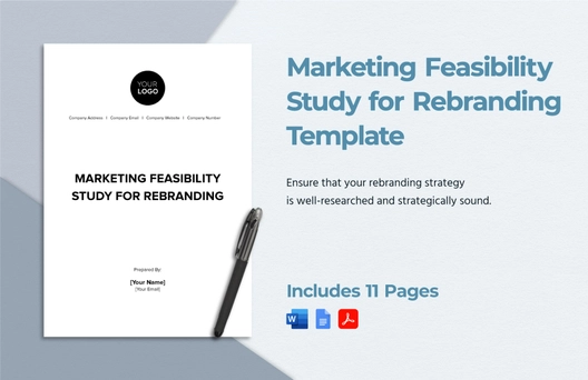 Marketing Feasibility Study for Rebranding Template