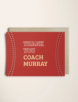 Baseball Thank You Card Template Baseball Thank You Card Template