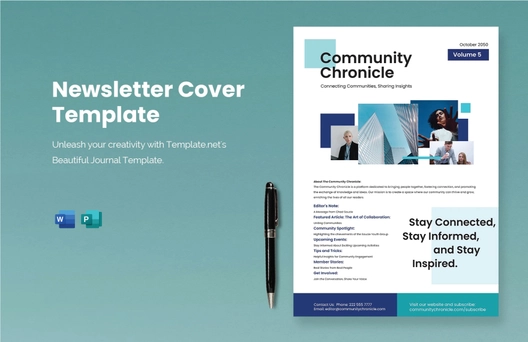Newsletter Cover Template