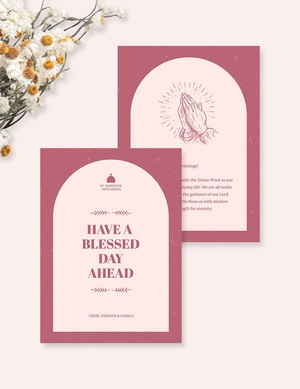 Church Greeting Card Template