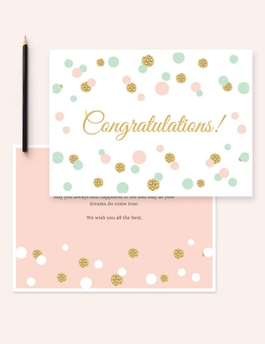 Congratulations Card Template