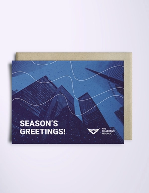 Corporate Holiday Greetings Card Template