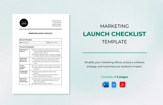 Marketing Launch Checklist Template
