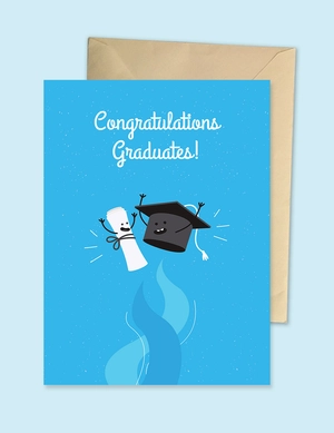 Graduation Greeting Card Template