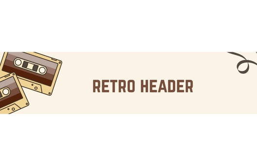 Free Retro H1 Header Template to Edit Online