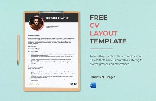CV Layout Template