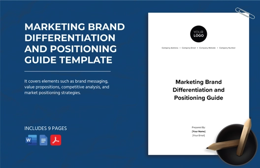 Marketing Brand Differentiation and Positioning Guide Template