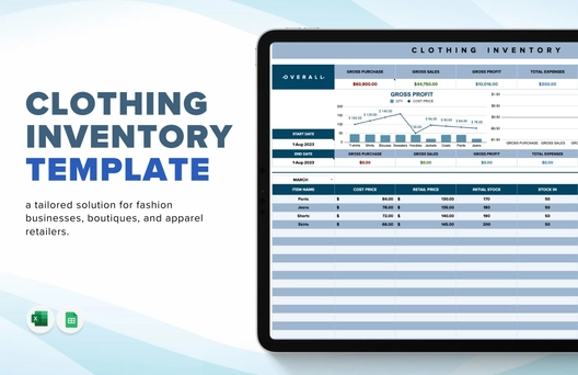 Clothing Inventory Template
