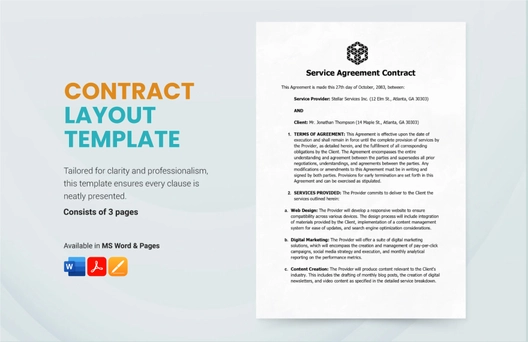 Contract Layout Template