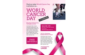 World Cancer Day Flyer Template