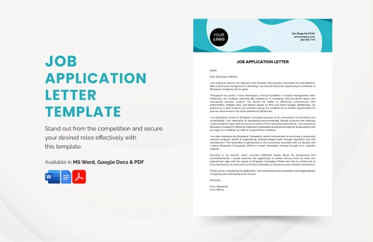 Job Application Letter Template