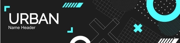 Free Urban Name Header Template to Edit Online